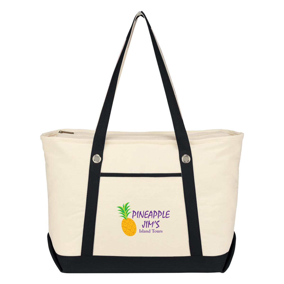 Large 12 Oz. Cotton Canvas Sailing Tote Bag 7