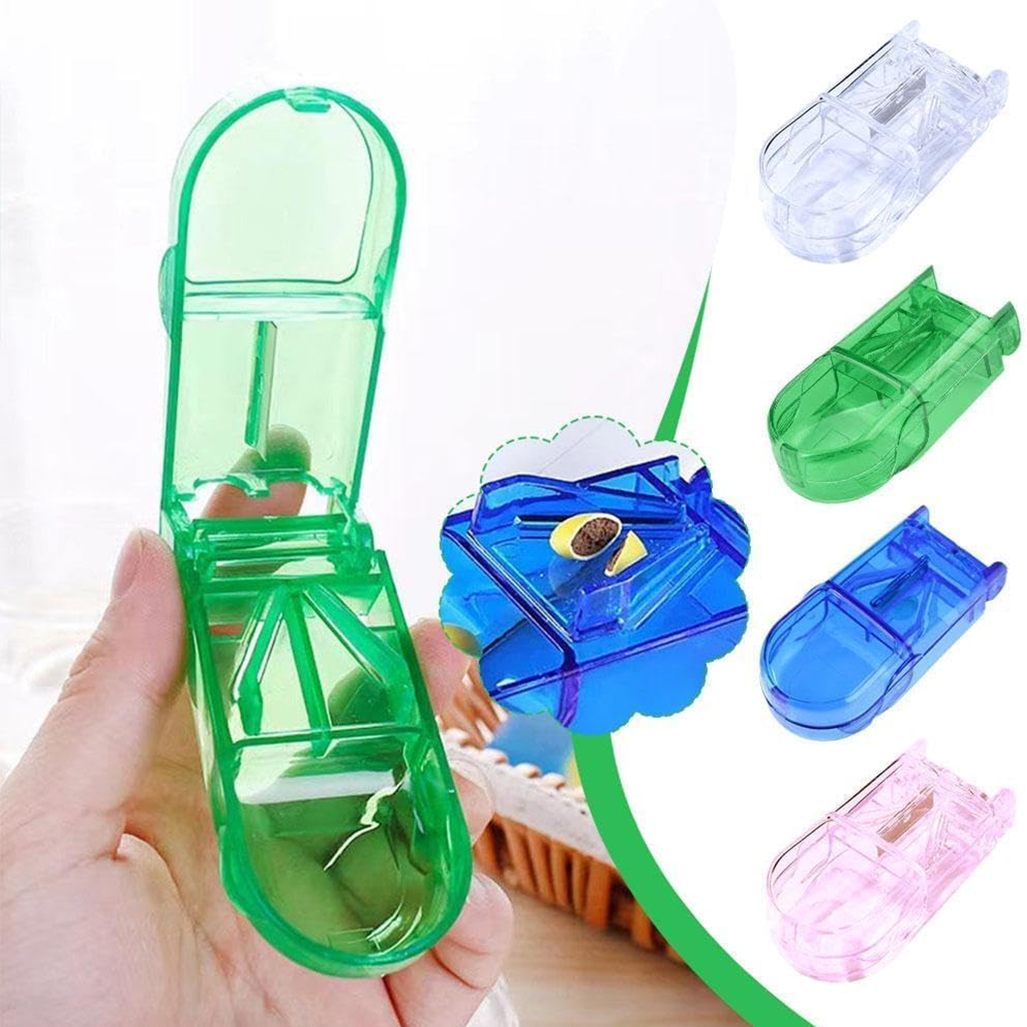 Pill Cutter and Splitter with Dispenser 2