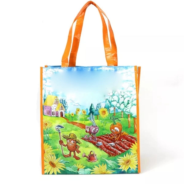 Custom Laminated PP Woven Shopping Bag - 9.5 " x 7 " x 11 " 6