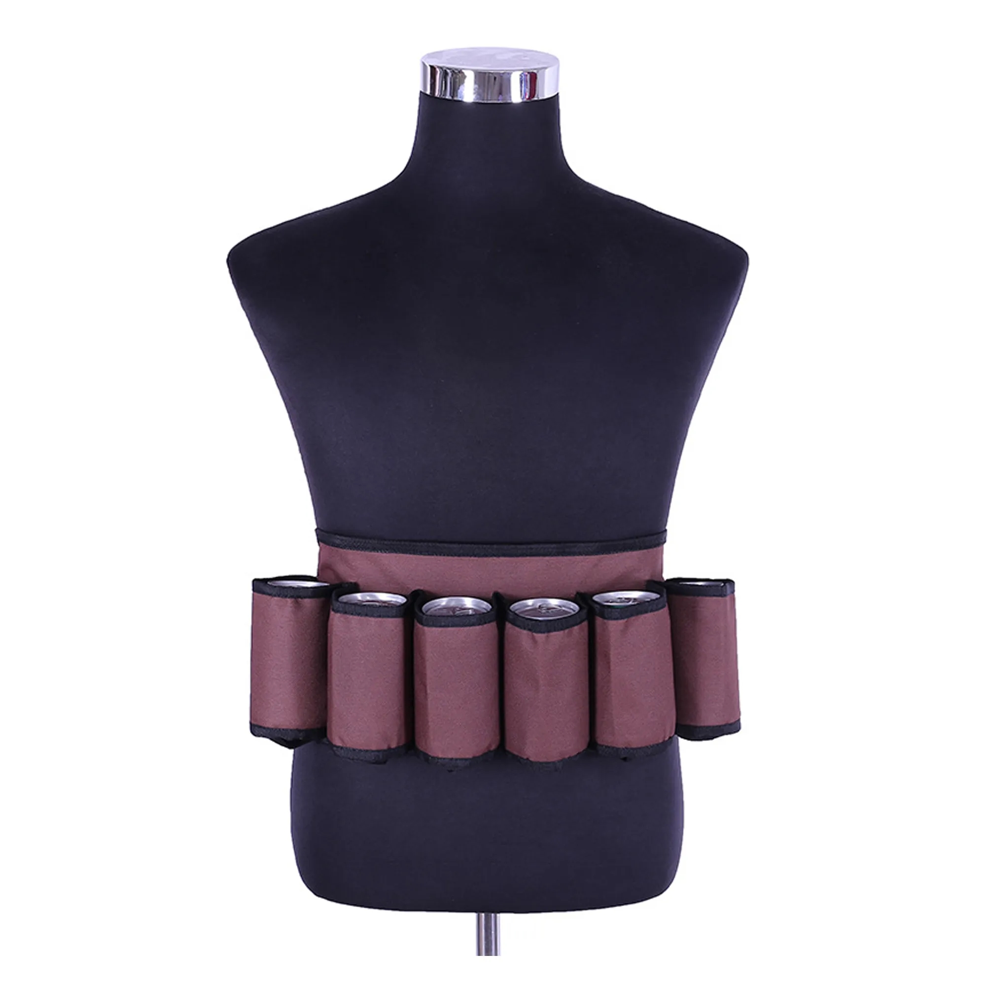 Adjustable 6 Pack Beer Belt Holder 2