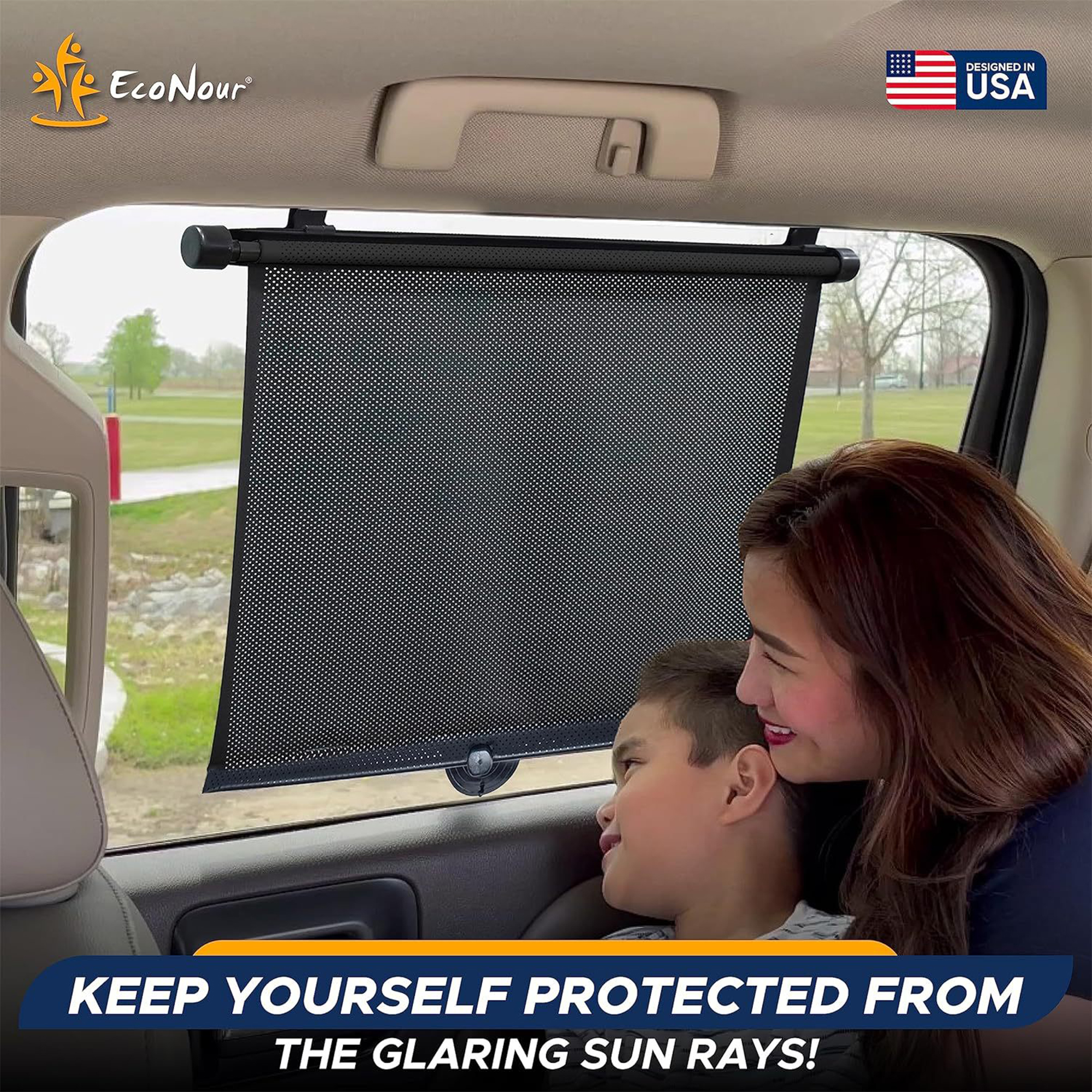 Retractable Car Side Window Sunshade 5