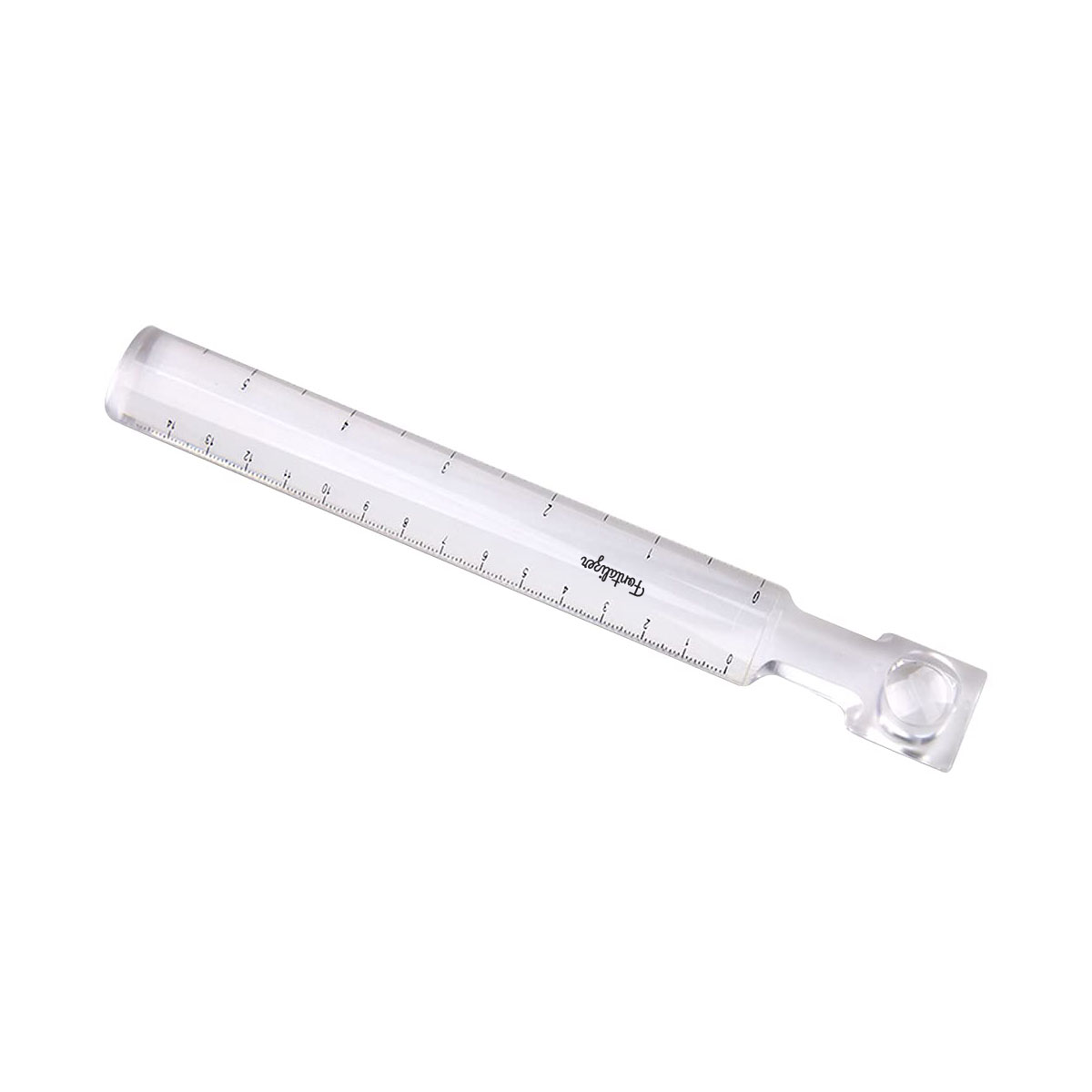 Acrylic Clear Ruler with Magnifier – 6" / 15cm Dual Measurement 17