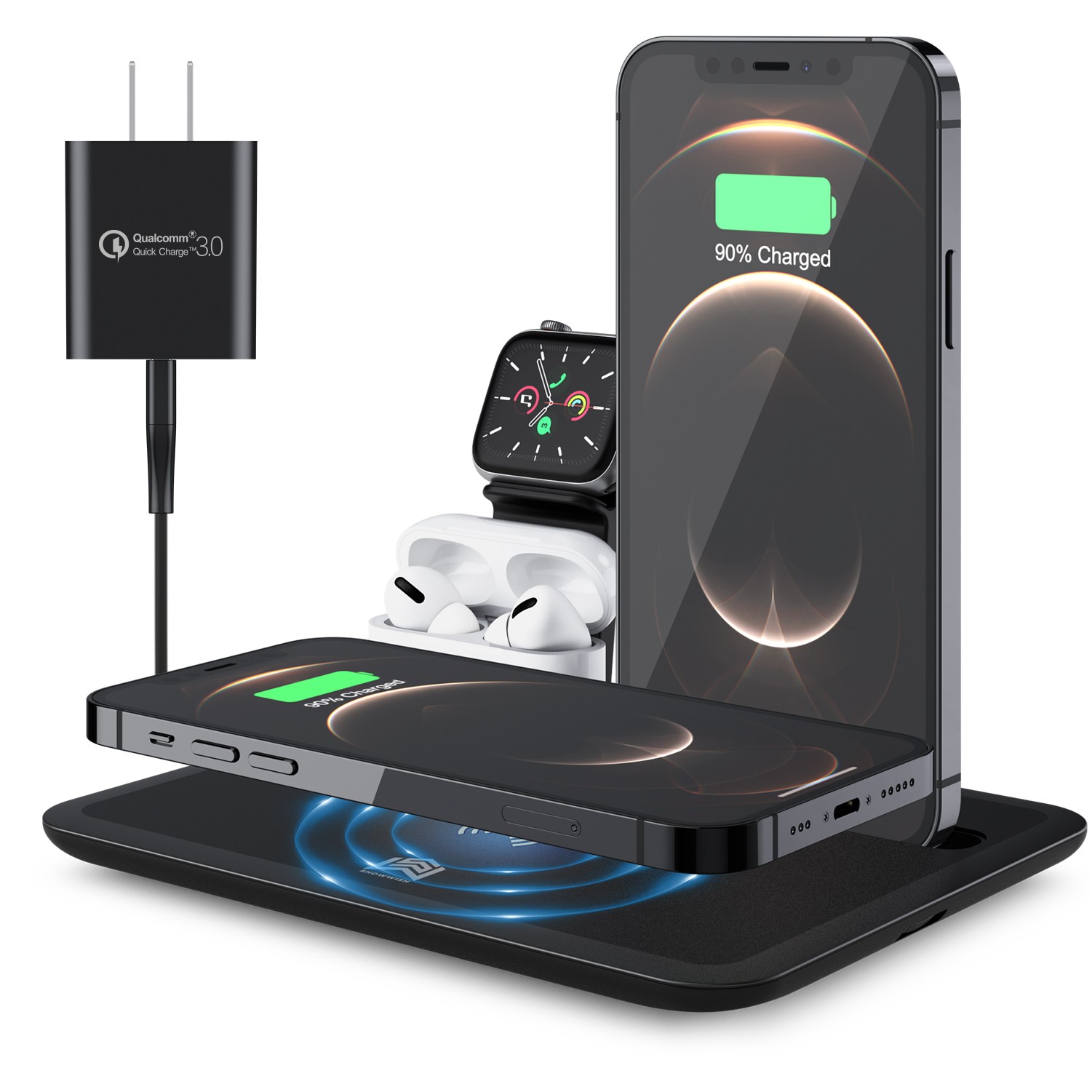 4 In 1 Charging Station Wireless Charger Stand 3
