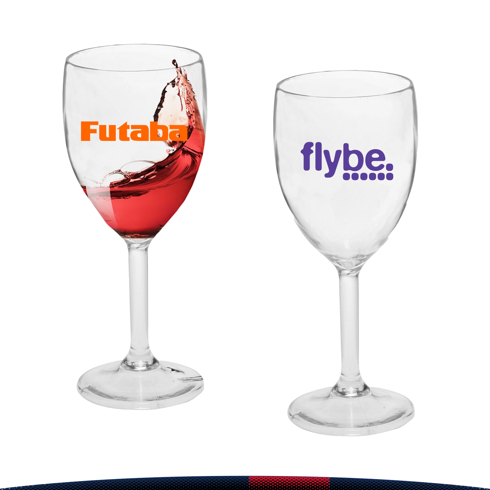 10 oz. Odelia Plastic Wine Glasses 3