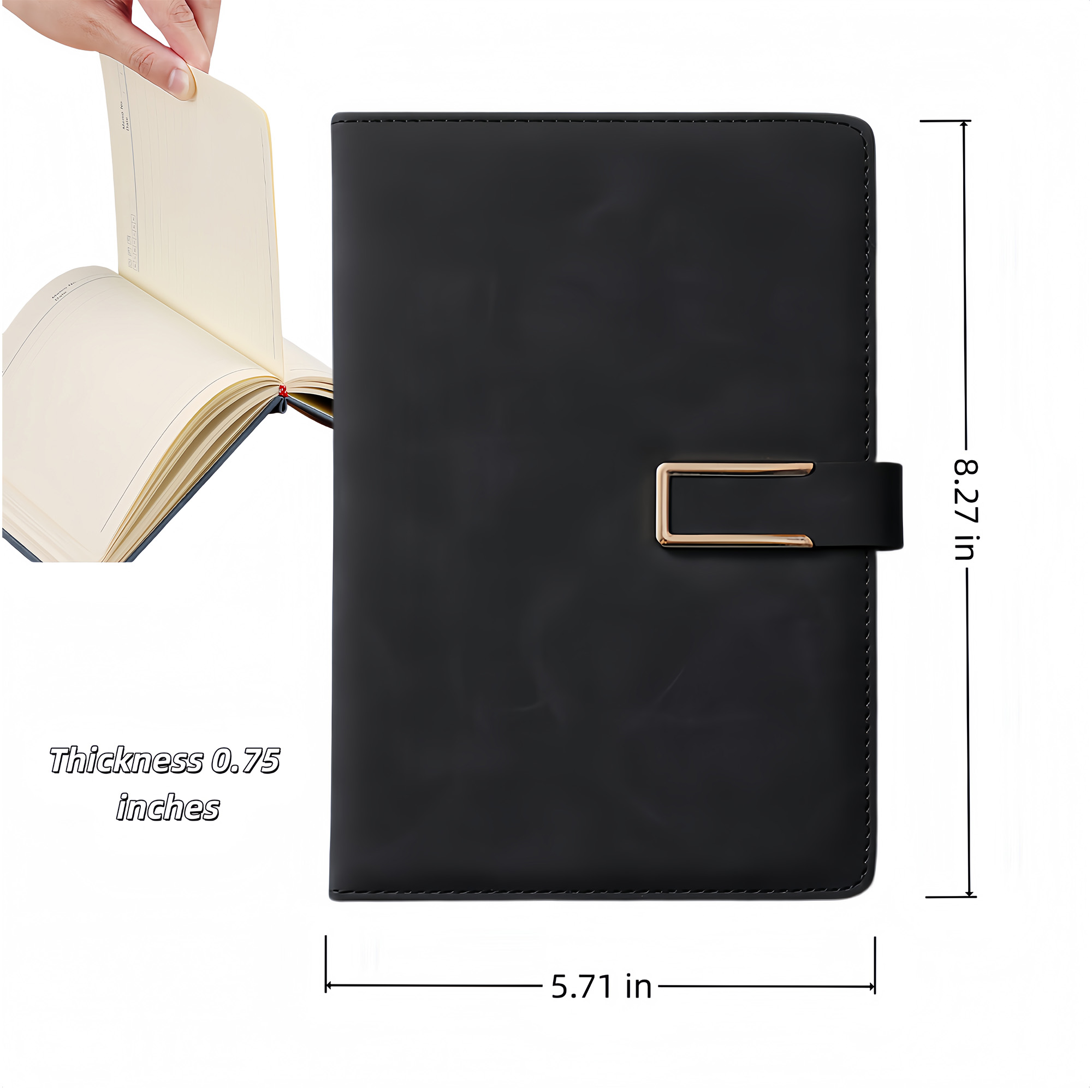 Soft Leather Magnetic Notebook 8