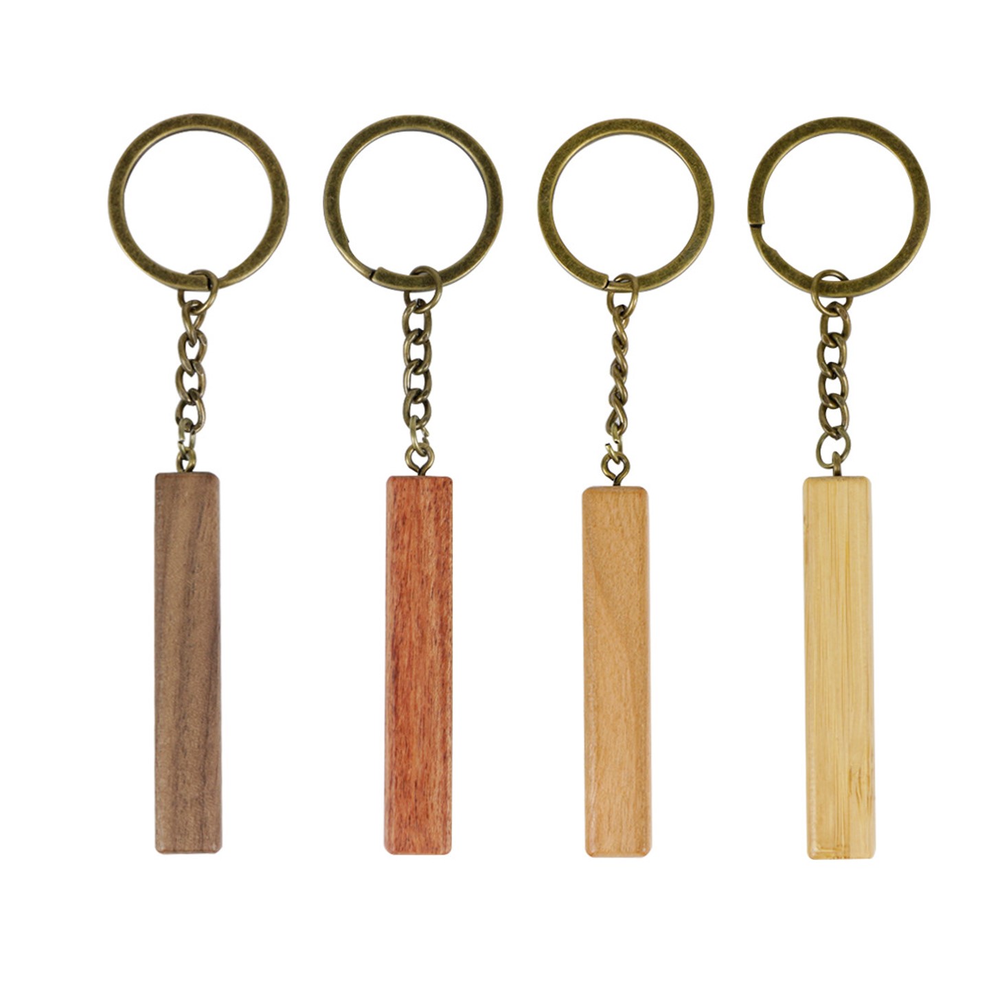 Wood Stripe Keychain 3