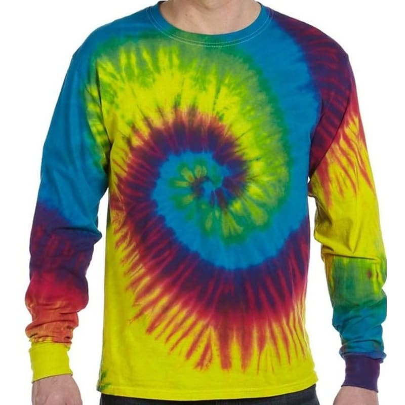 Tie-Dye 5.4 Oz., 100% Cotton Long-Sleeve Tie-Dyed T-Shirt 6