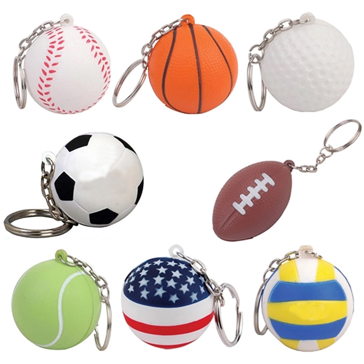 Golf Ball Stress Reliever Key Chain 4