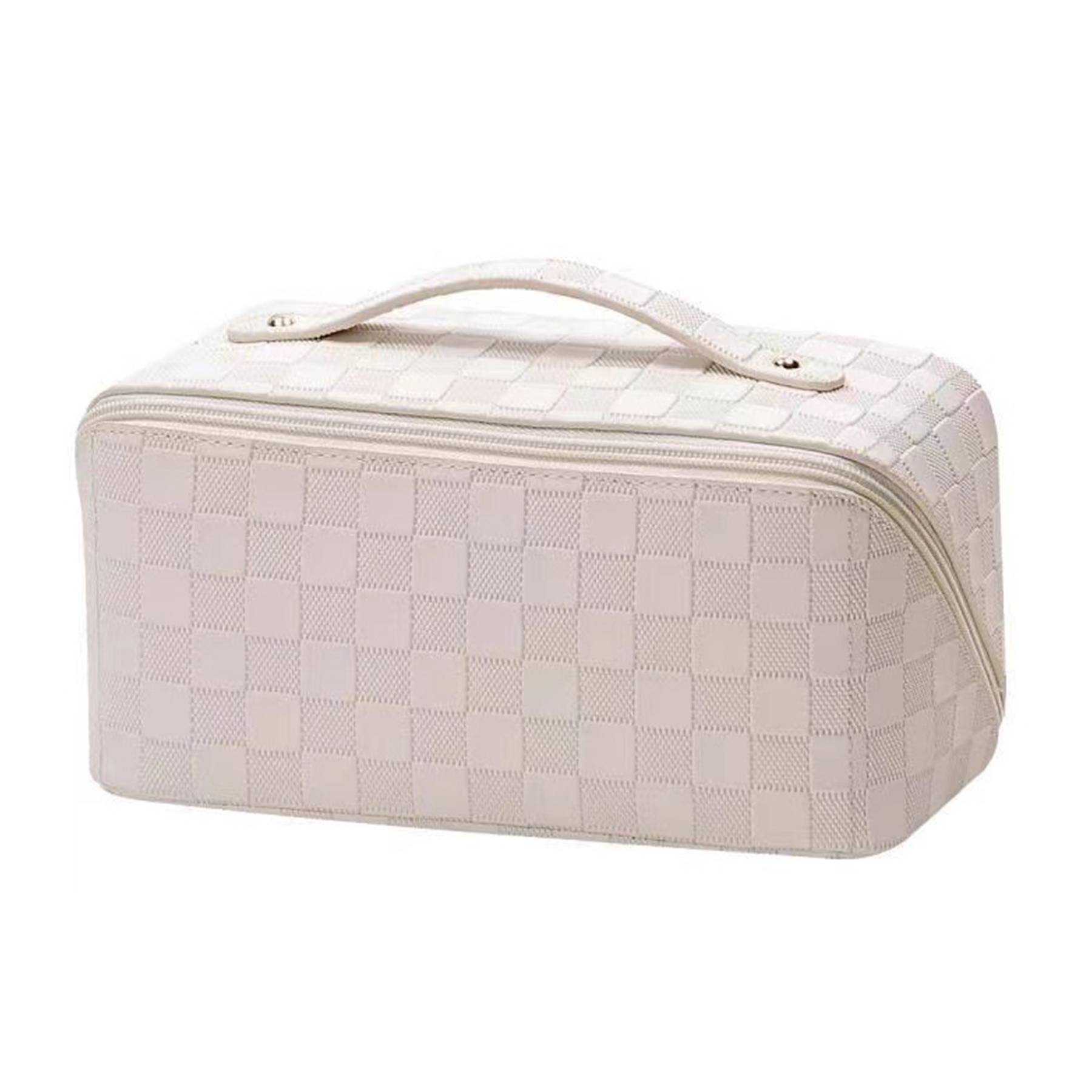 Women's PU Leather Large Capacity Travel Cosmetic Bag 6