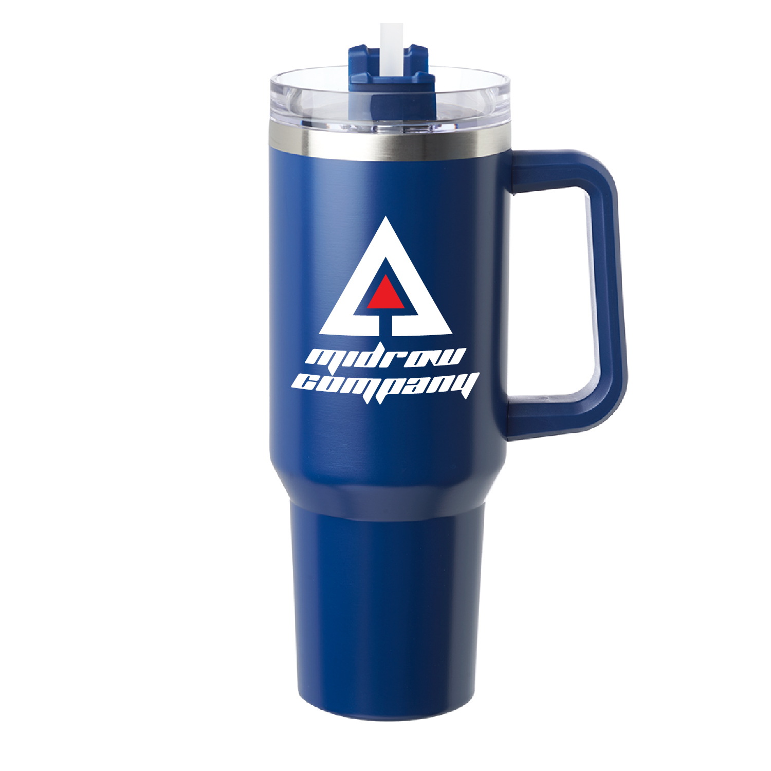 40 oz. Pinnacle Stainless Steel Travel Mug (2 Color Imprint) 4