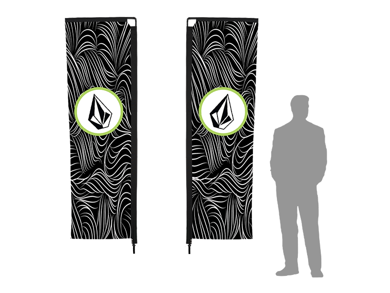 10ft Double Sided Banner Flag w/ Pole