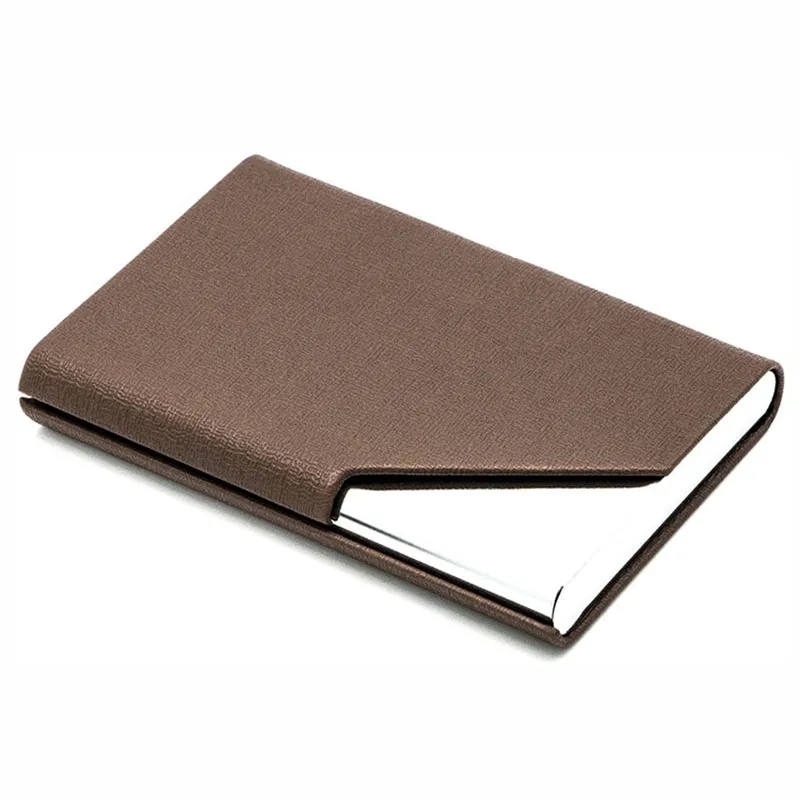 Stainless Steel PU Business Card Case 2