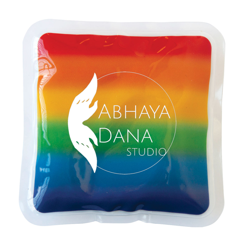 Square Rainbow Gel Beads Hot/Cold Pack 4