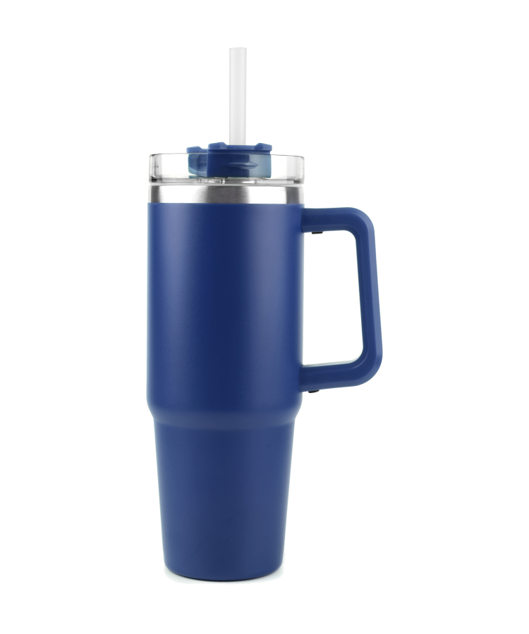 30oz SS Double Wall Vacuum Mug & Straw Lid with Twist Closure 1