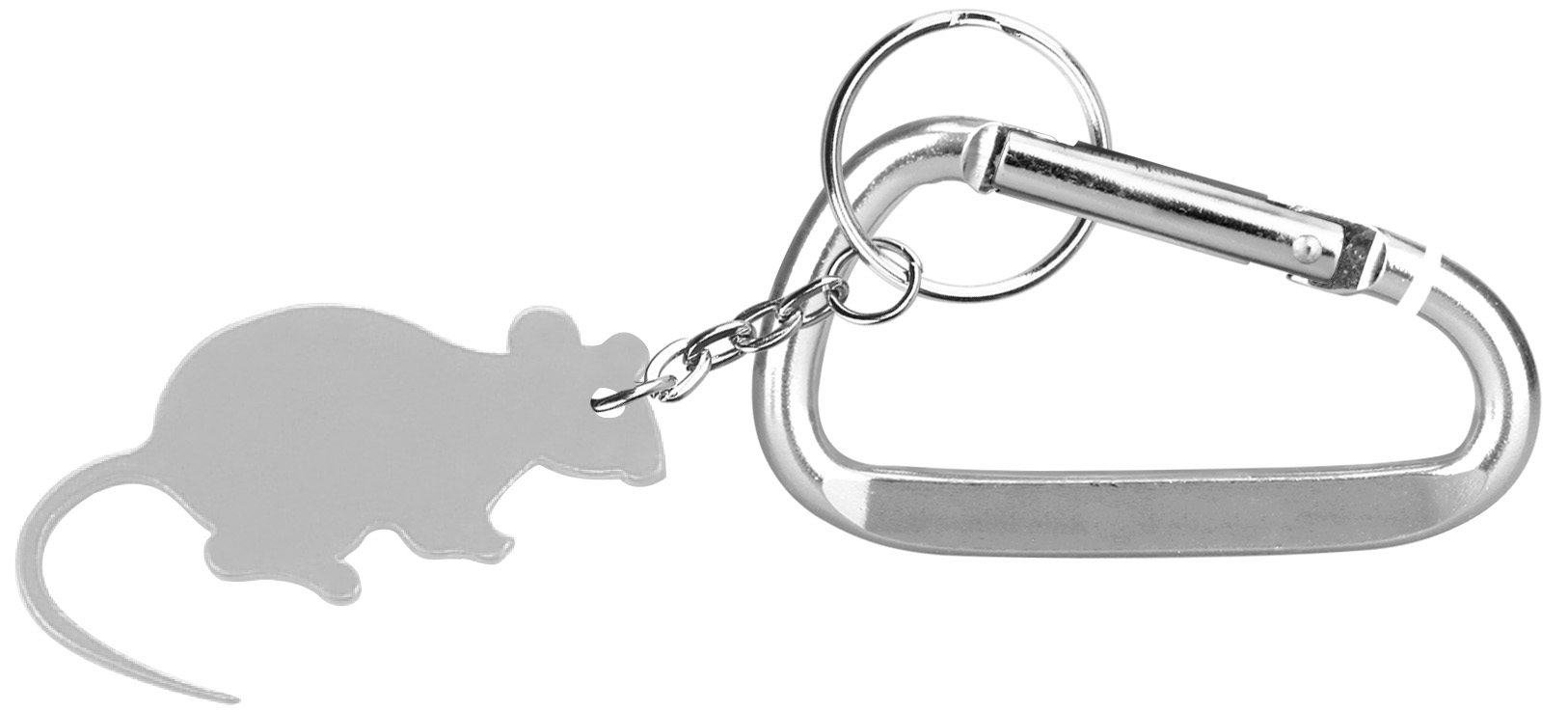 Mouse Shape Bottle Opener Key Chain & Carabiner 1