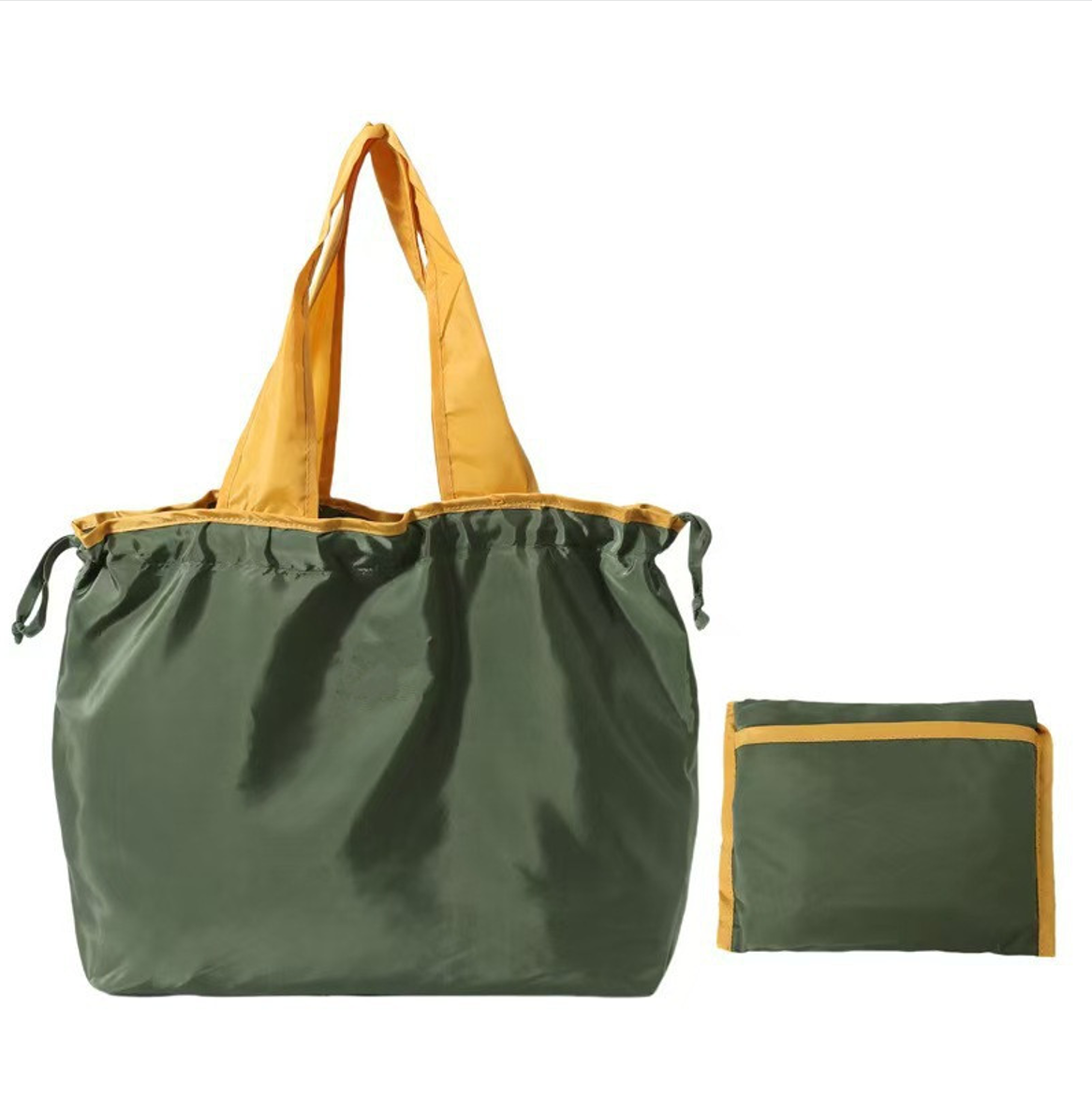 Foldable Nylon Drawstring Shopping Bag 2