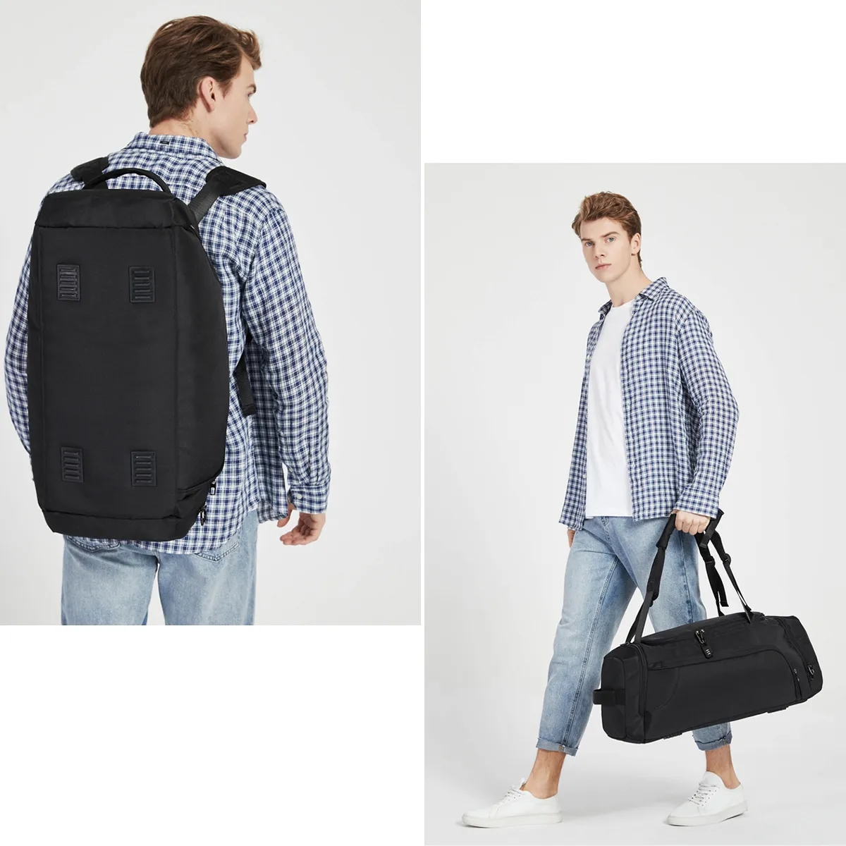 Overnight Travel Duffel Bag Backpack with Combination Lock 3