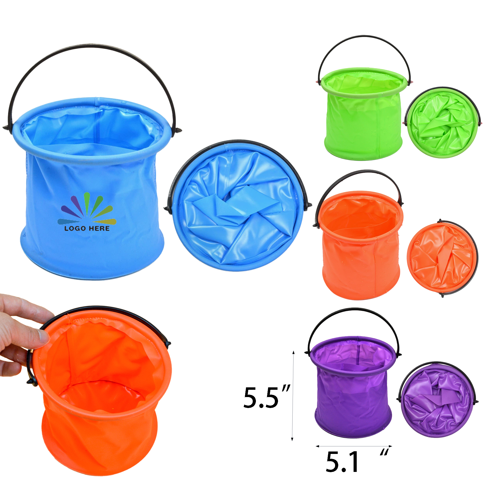 PVC Custom Folding Bucket 2
