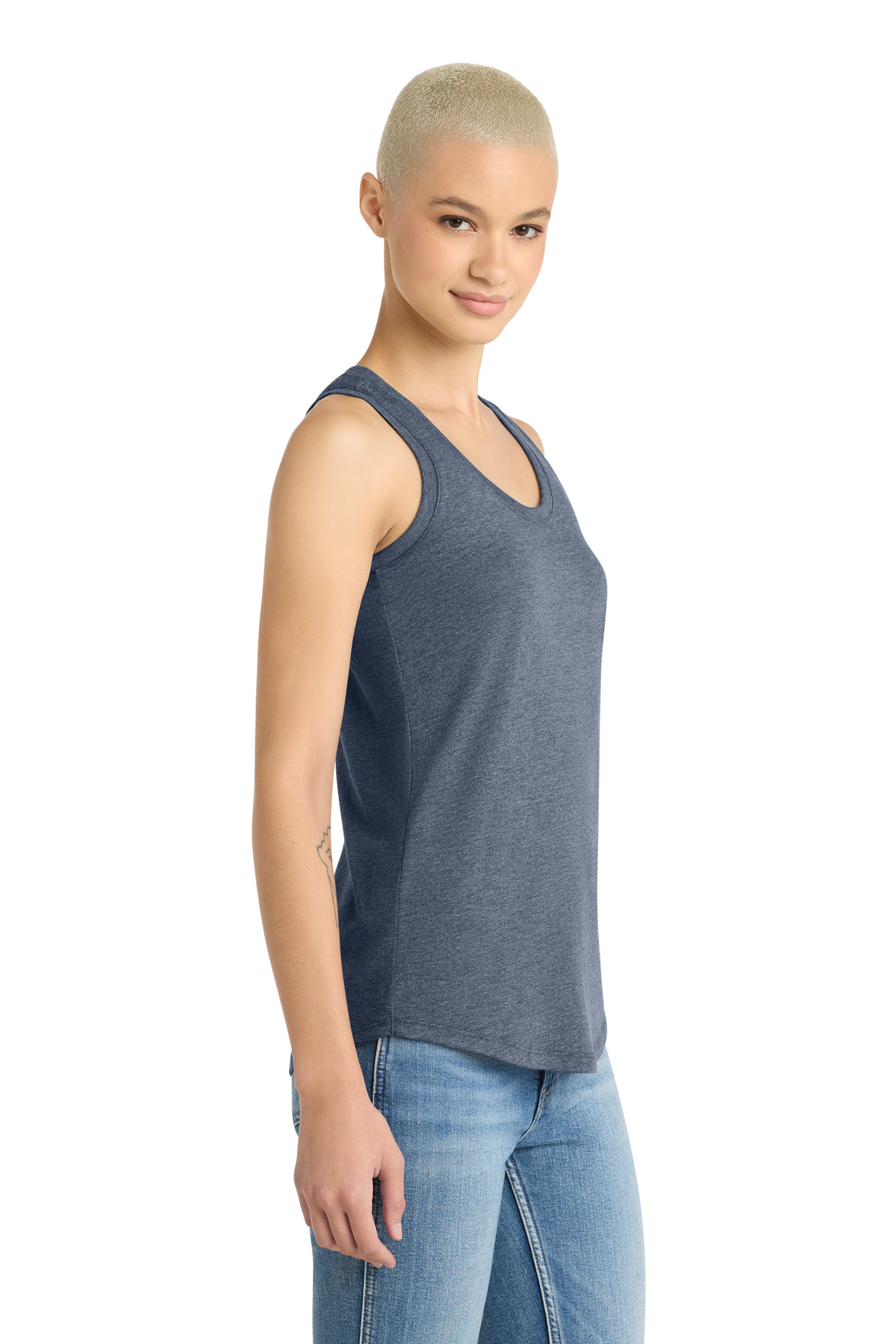 District Women's Perfect Tri Racerback Tank. DM138L 124