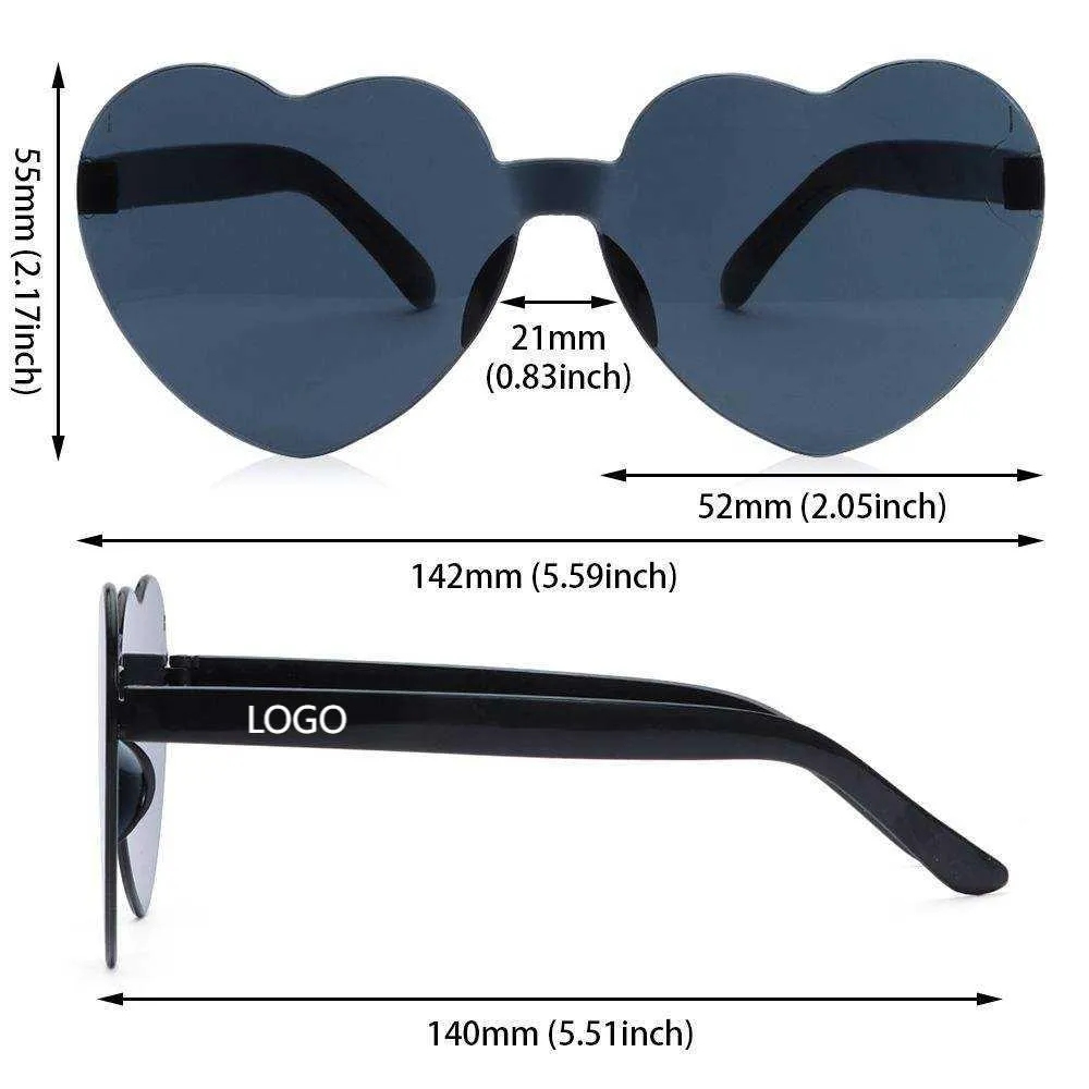 Candy Colors Heart Sun Glasses 3