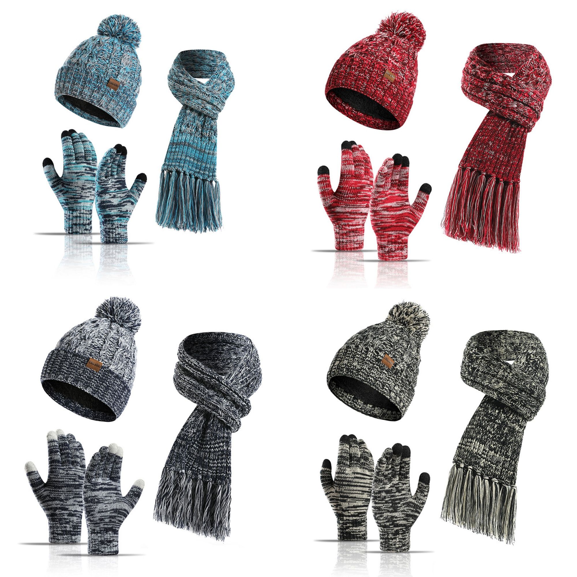3 In 1 Winter Beanie Set 4