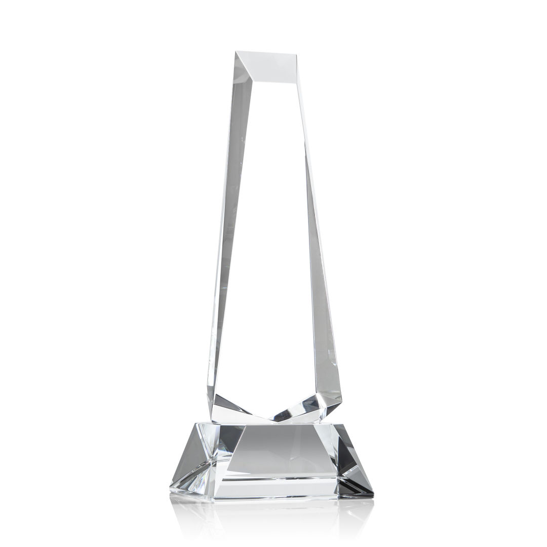 Rustern Obelisk VividPrint™ Award on Base - Clear 8