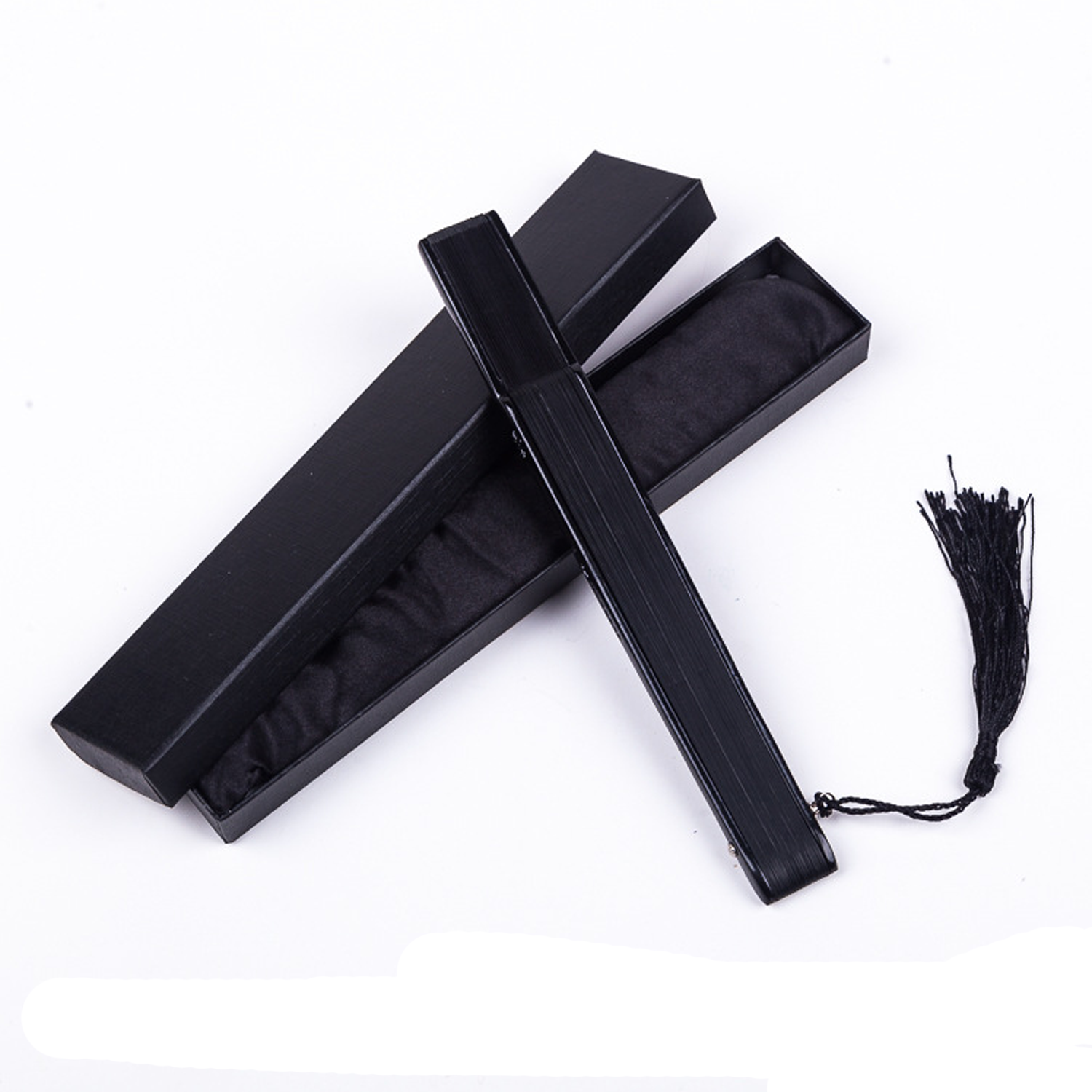 Womens Vintage Folding Hand Fan w/ Tassel 5