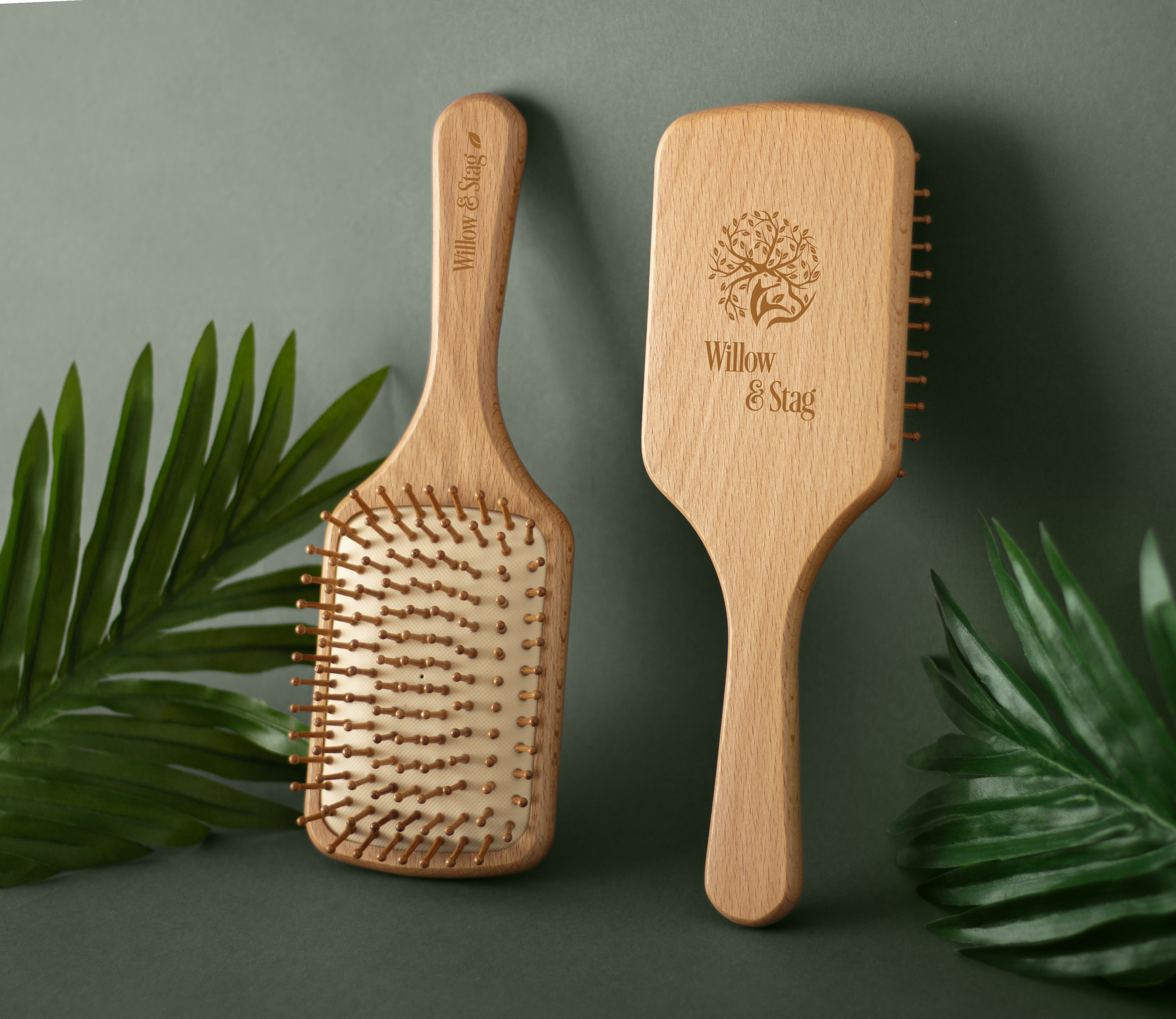 Wood Paddle Hairbrush 3