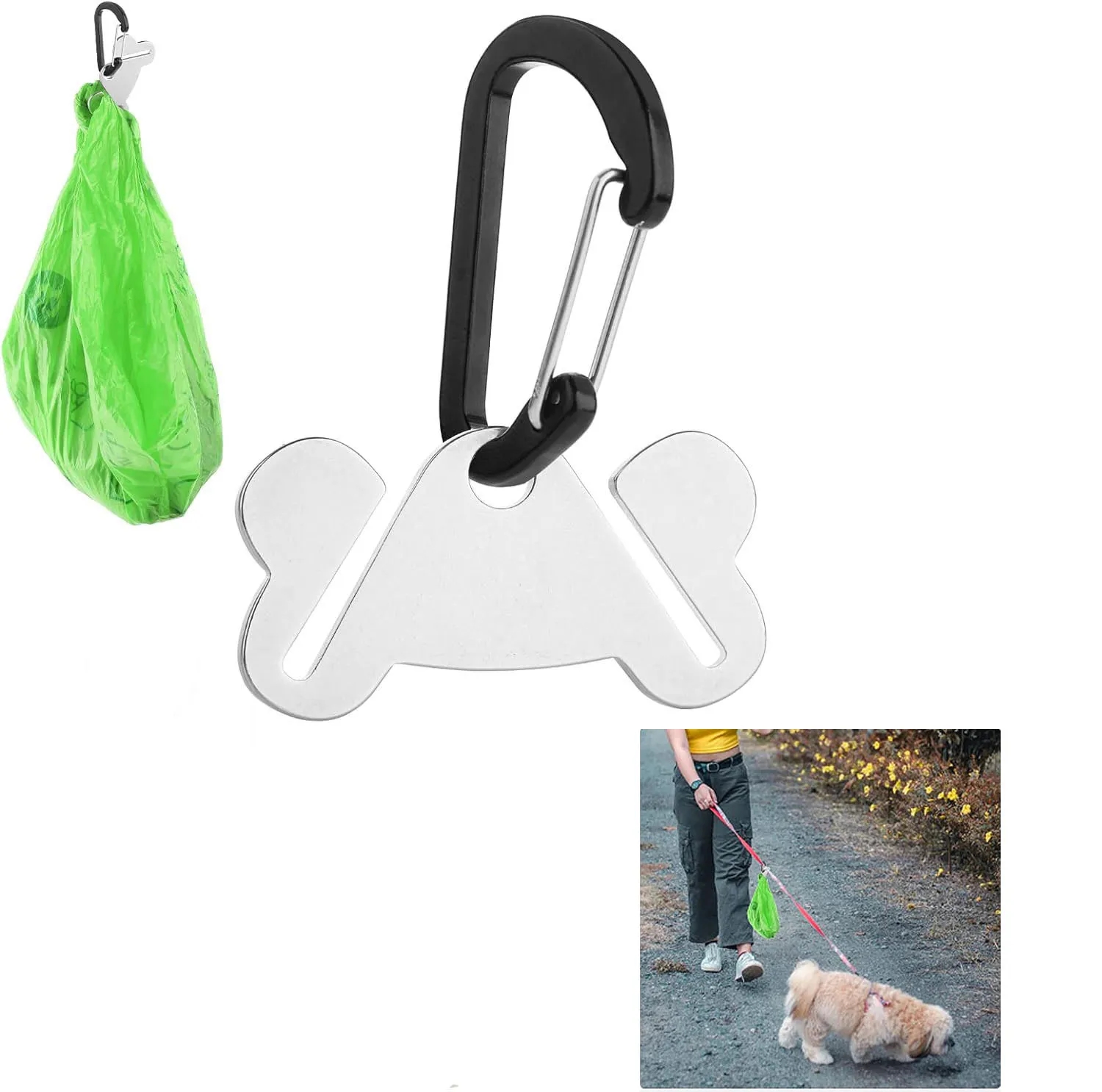 Hands Free Dog Poop Bag Carrier 3