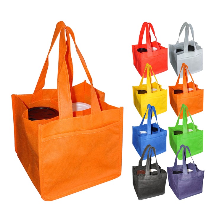 Non Woven 4 Coffee Cups Bag 1