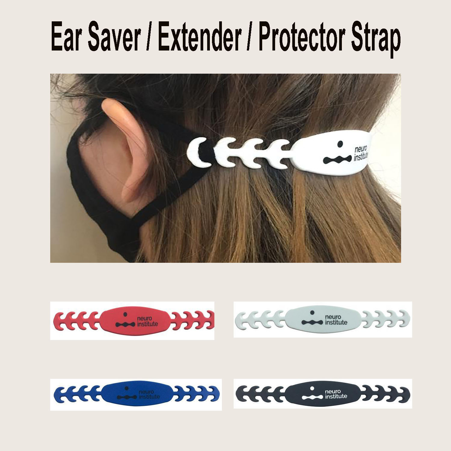 Resuable Cotton FaceMask Setwith interior pocket andEar Protector packagedin Slide-On Ziplo 1