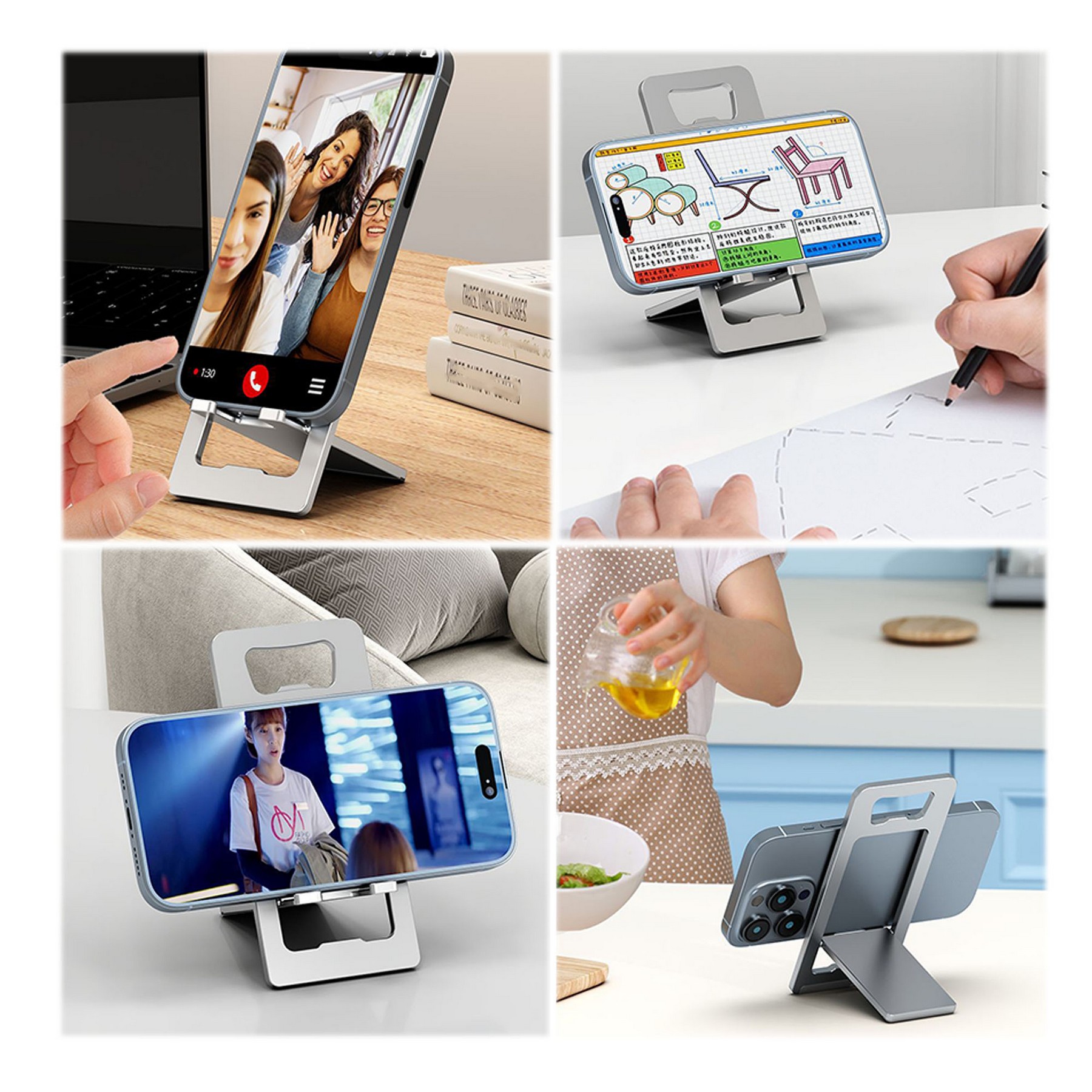 Cell Phone Kickstand Desk Phone Holder Bottle Opener 3
