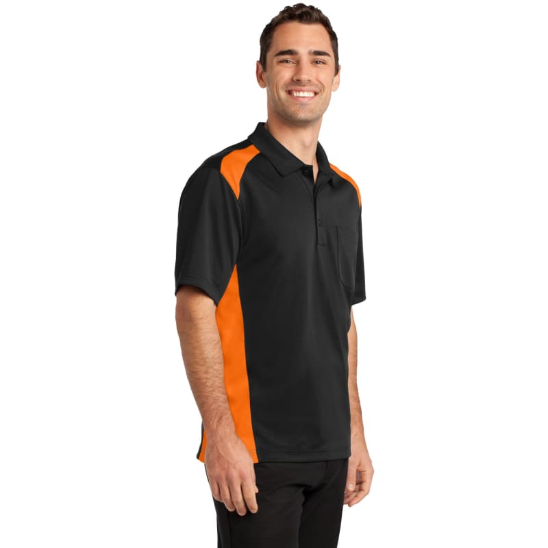 CornerStone Select Snag-Proof Two Way Colorblock Pocket Polo. 28