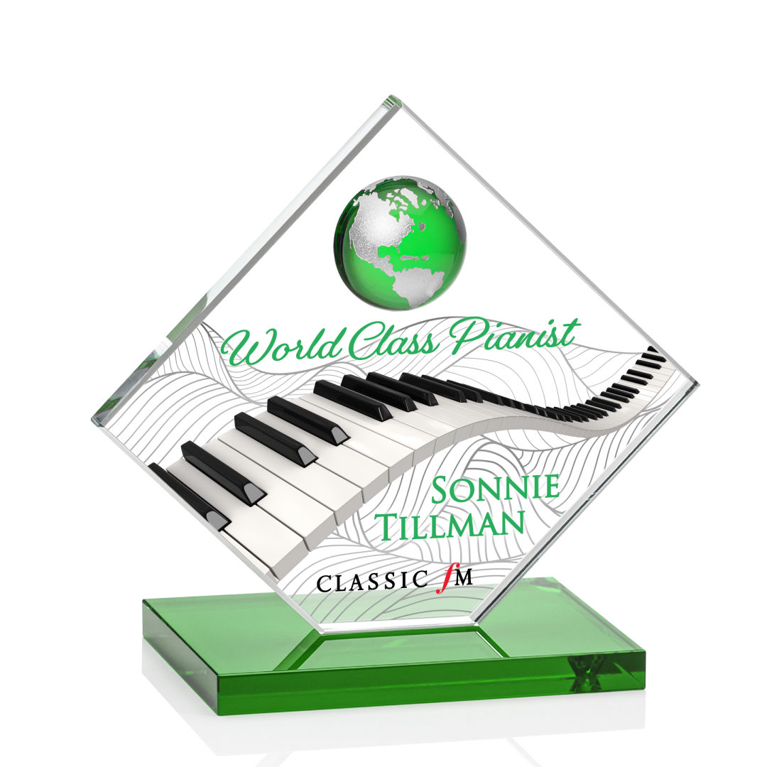 Ferrand VividPrint™ Award - Green/Silver 12