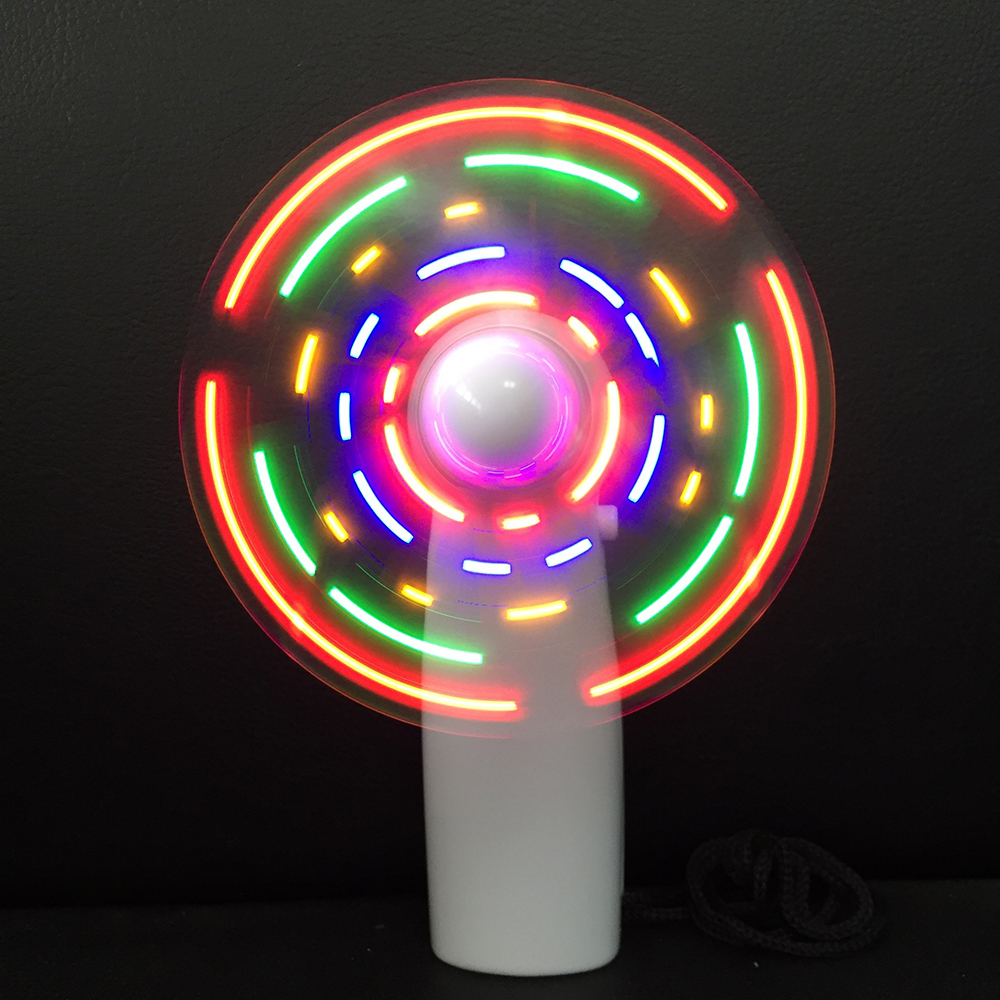 Message Editable Mini Flash LED Fan 3