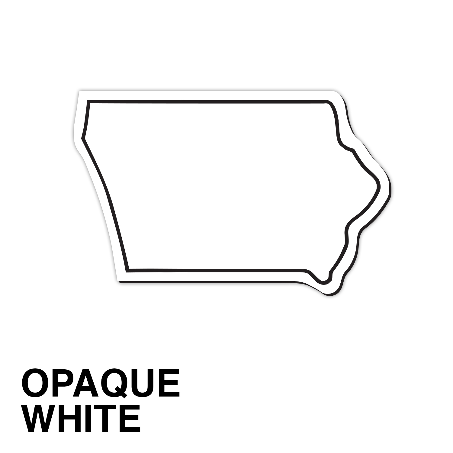 Iowa State Shape Magnet - Full Color 2
