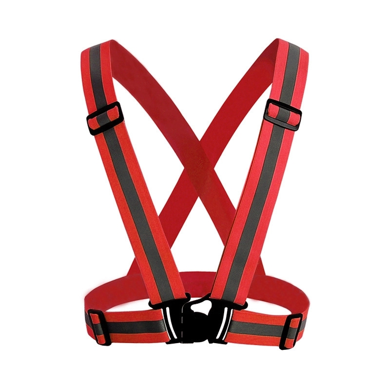 Reflective Adjustable Safety Cycling Bike Vest Belt 6