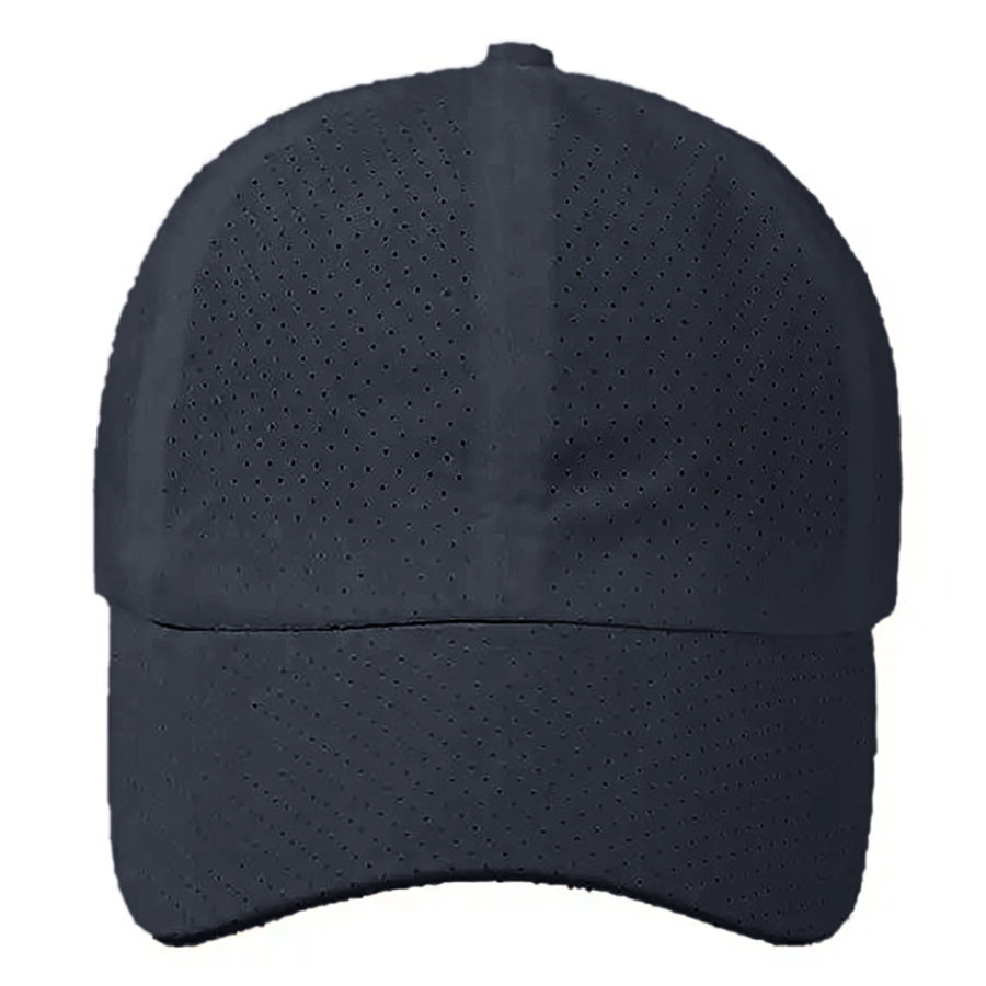 Stock Solid Color Quick Dry Poly 6-Panel Baseball Cap 7