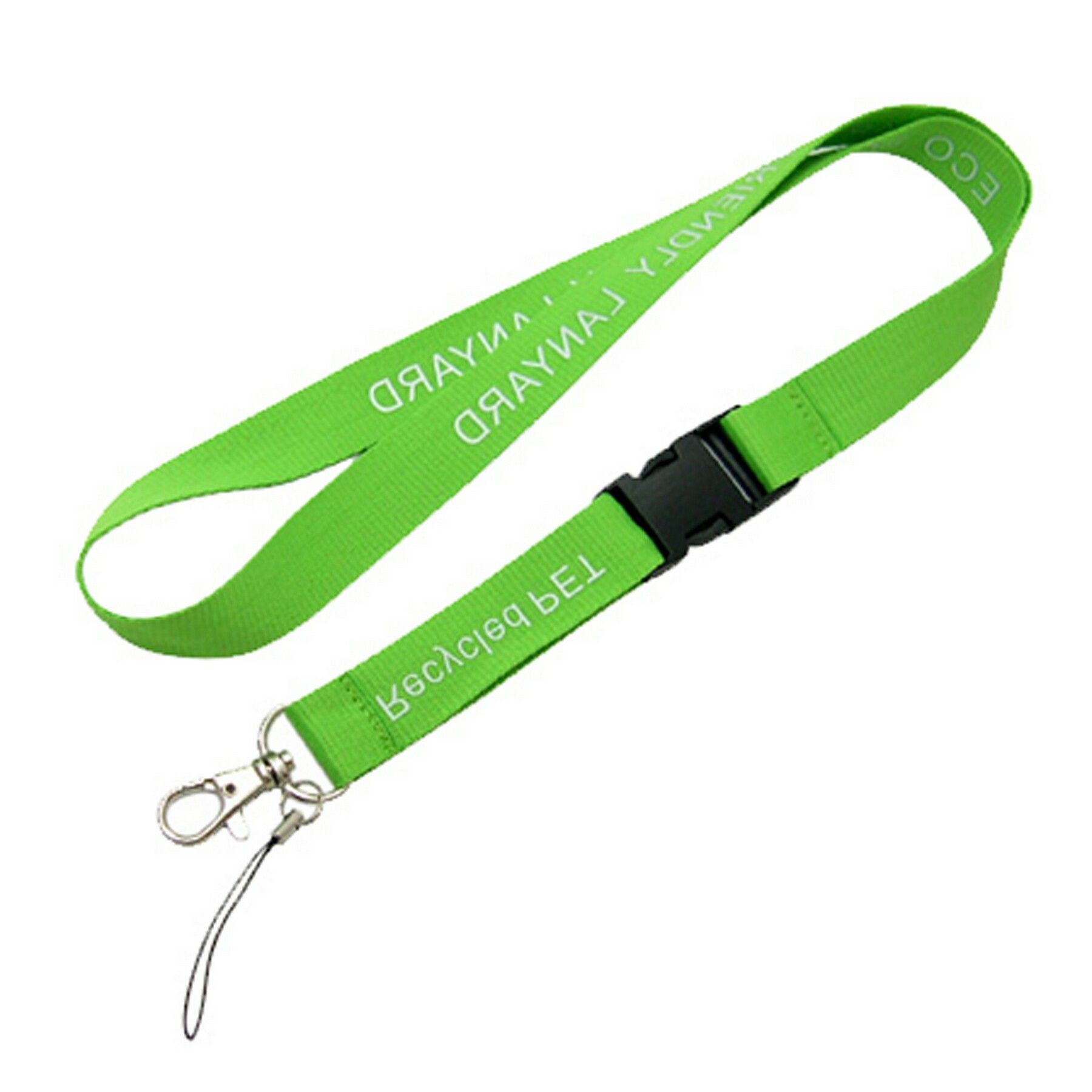 Eco PET Lanyard with silkscreen print - 3/4 inch 1
