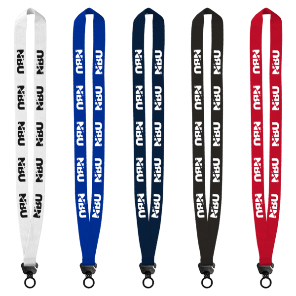 Evolution34 - 3/4" Polyester Welded Lanyard with Trapezoid and Plastic O-Ring 77
