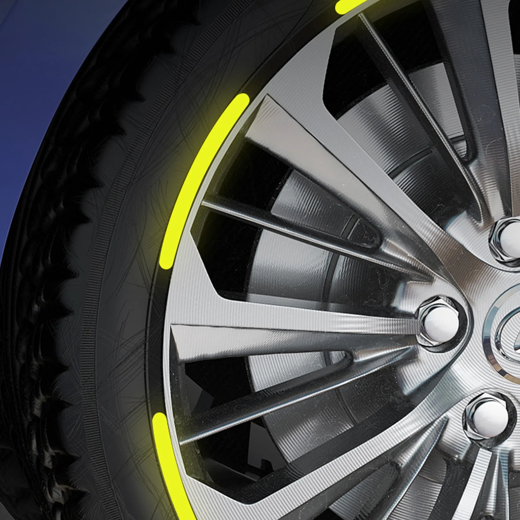 Car Wheel Hub Reflective Sticker 5