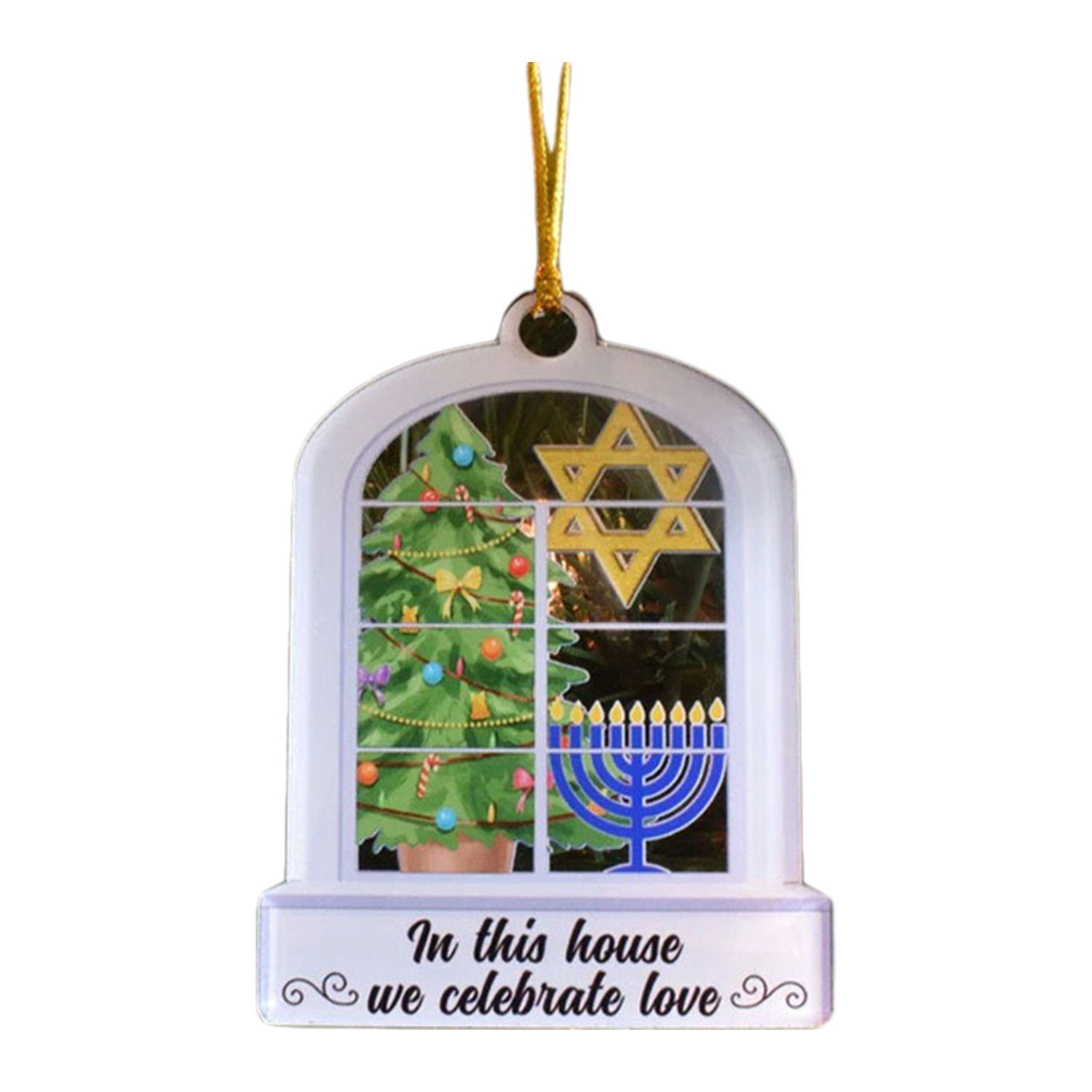 Hanukkah Acrylic Hanging Ornament 3