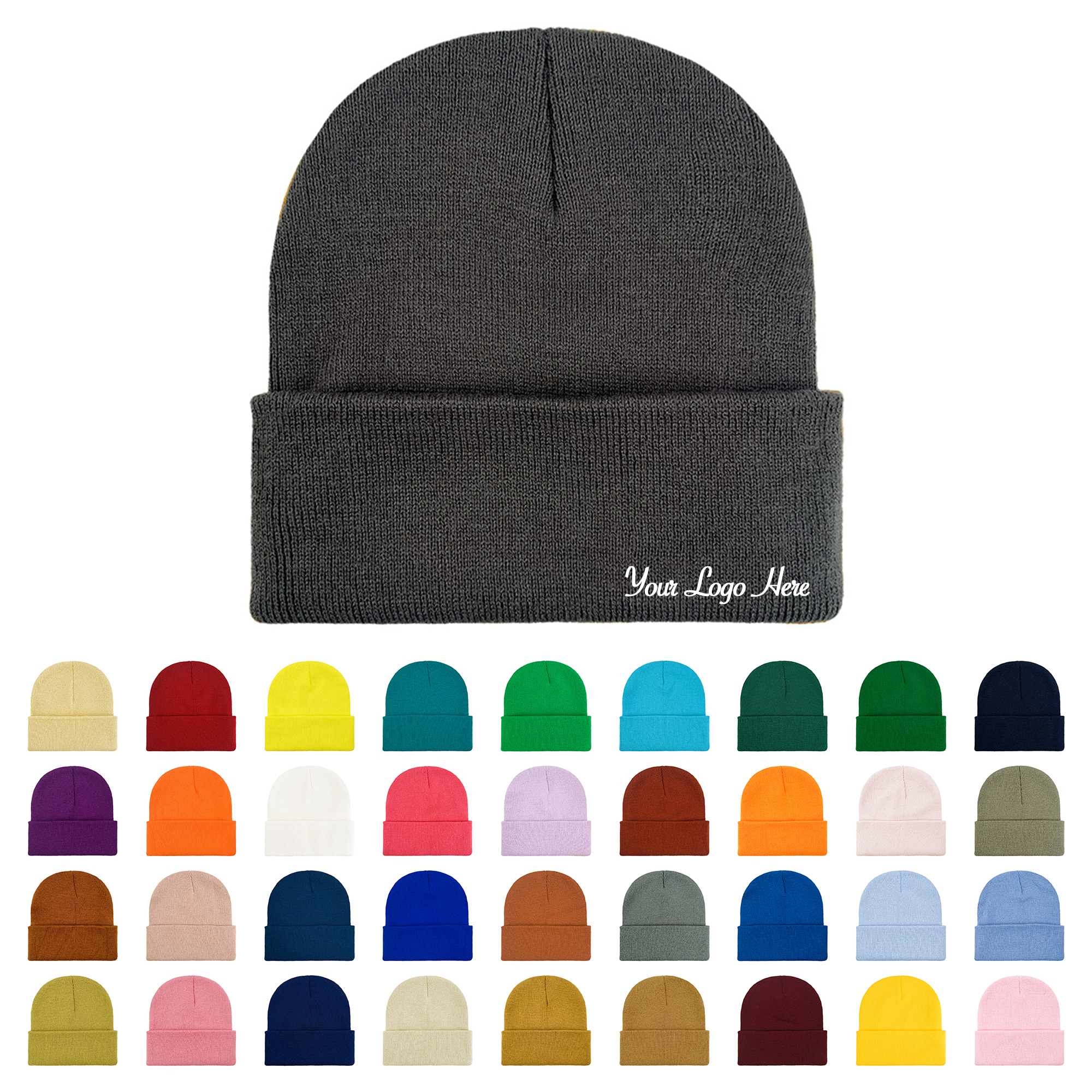 Winter Classic Cuffed Knit Beanie Hat 3