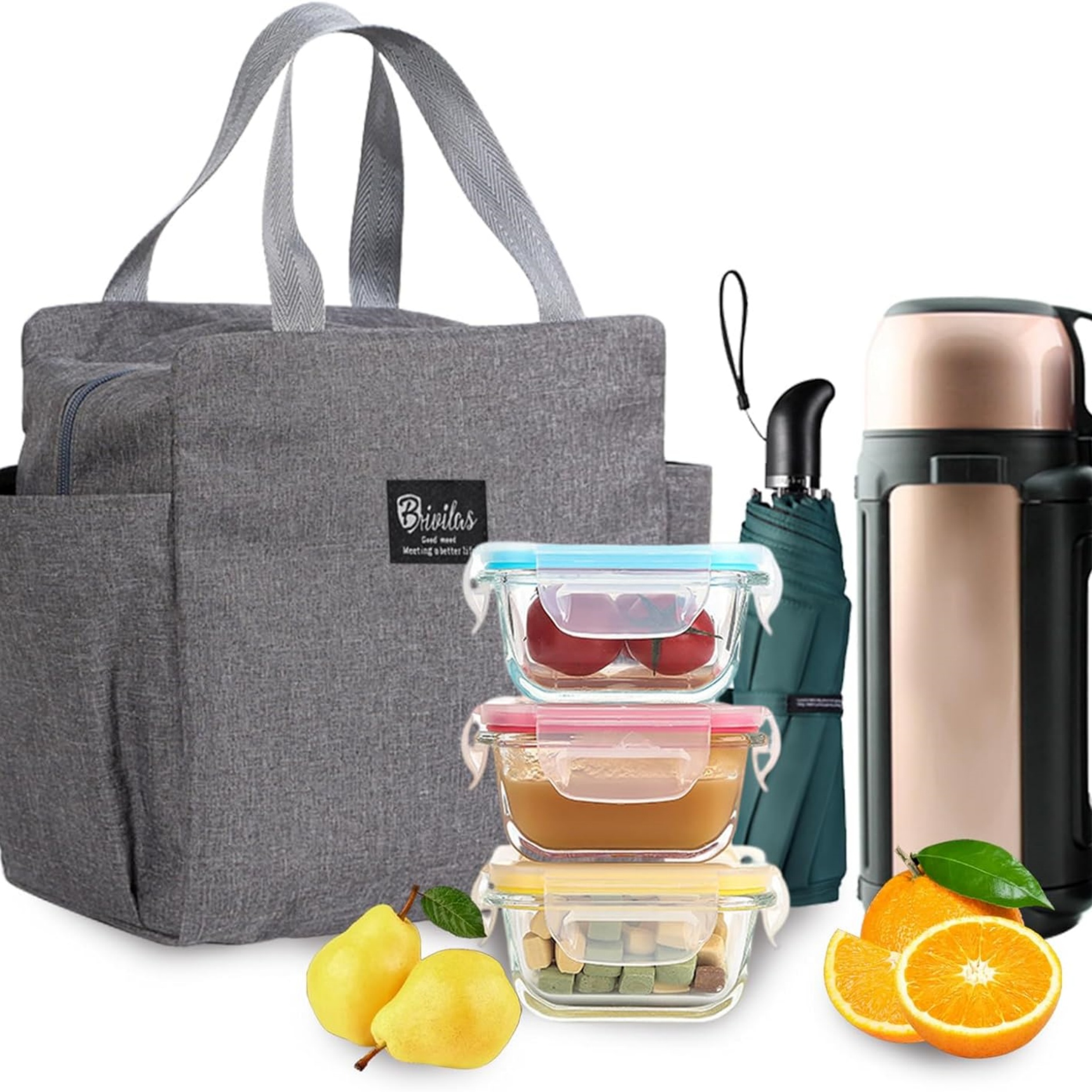 Reusable Insulated Lunch Cooler Tote Bag 3