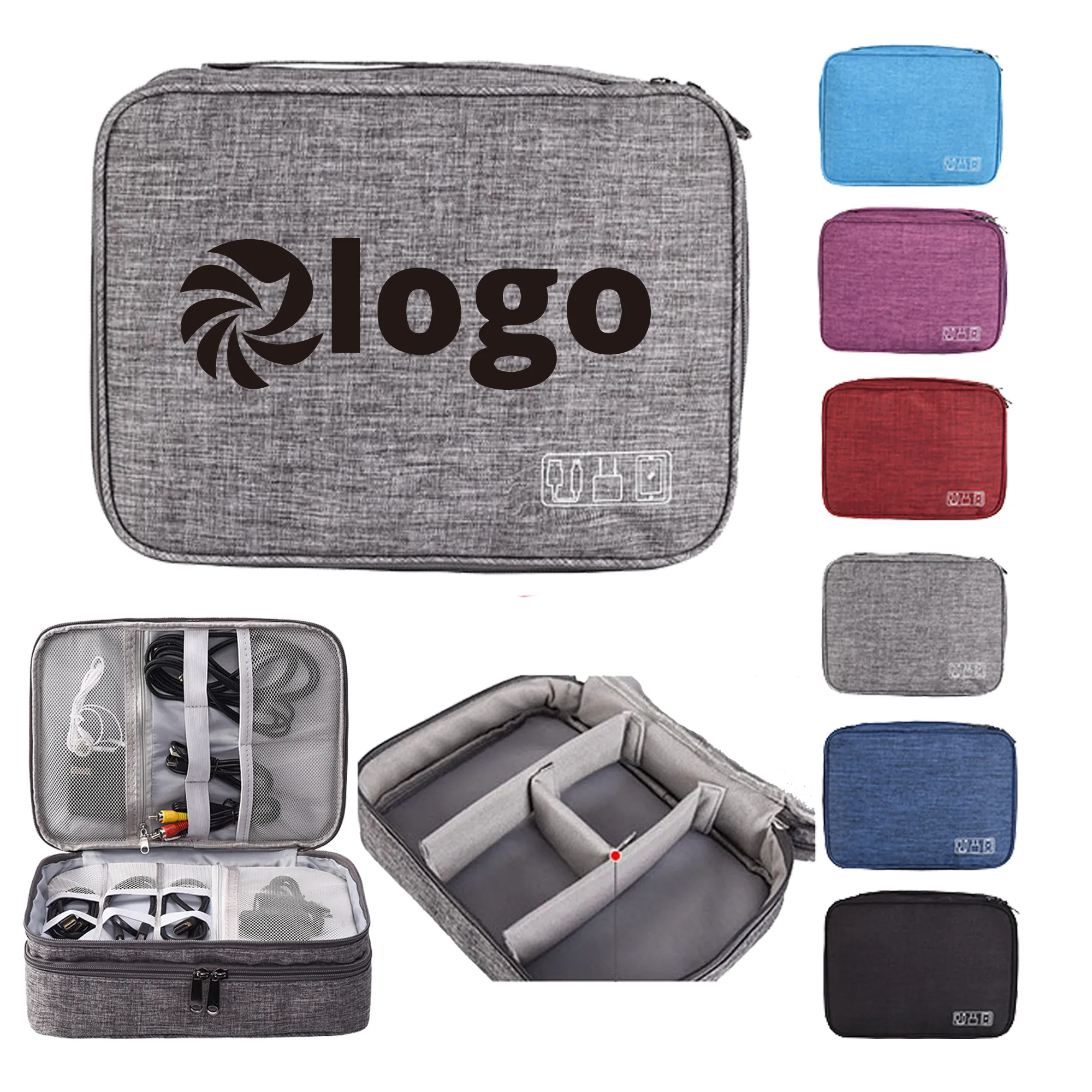 Three Layer Data Cable Storage Bag 3