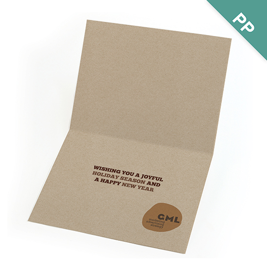 Rustic Woodland Corporate Holiday Cards 3