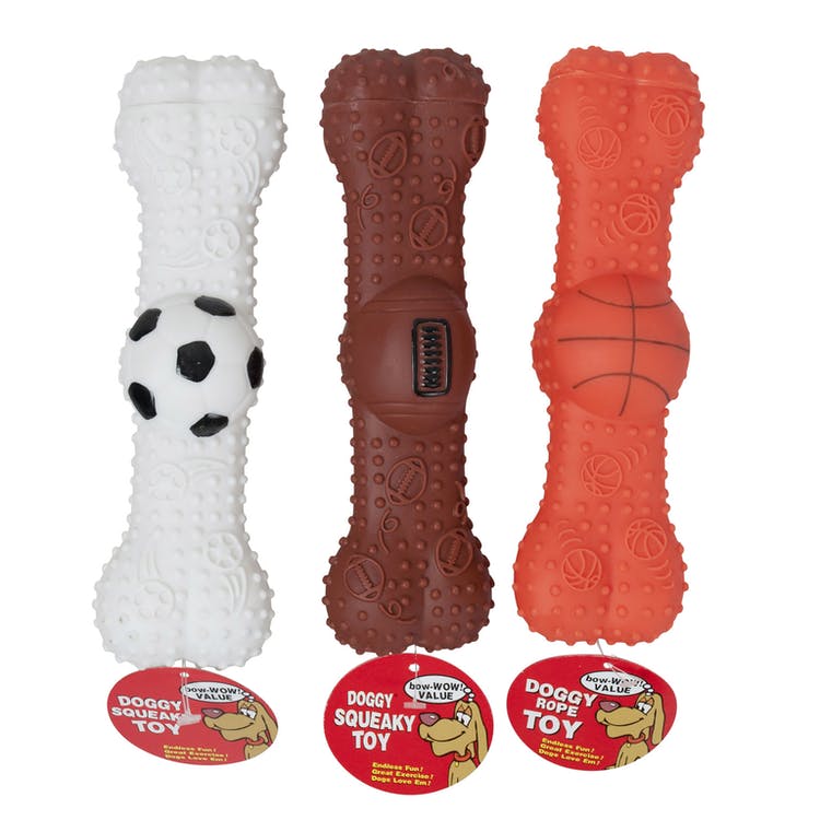 Dogs' Squeaky Toys - 8" Bone Shape 1