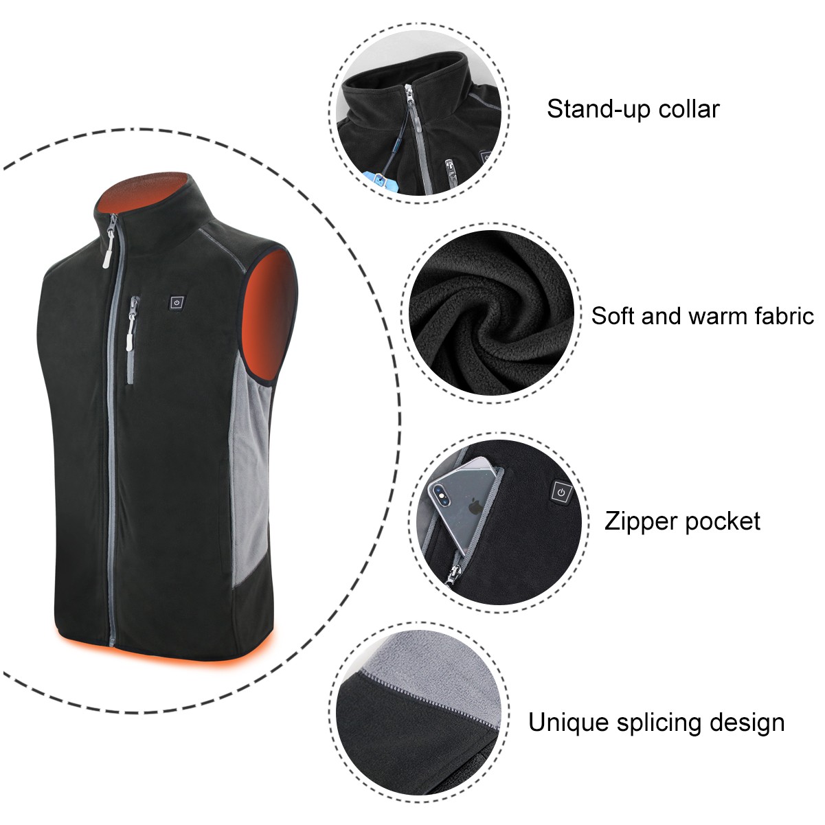 Heated Vest For Men/Women With Battery Pack 3