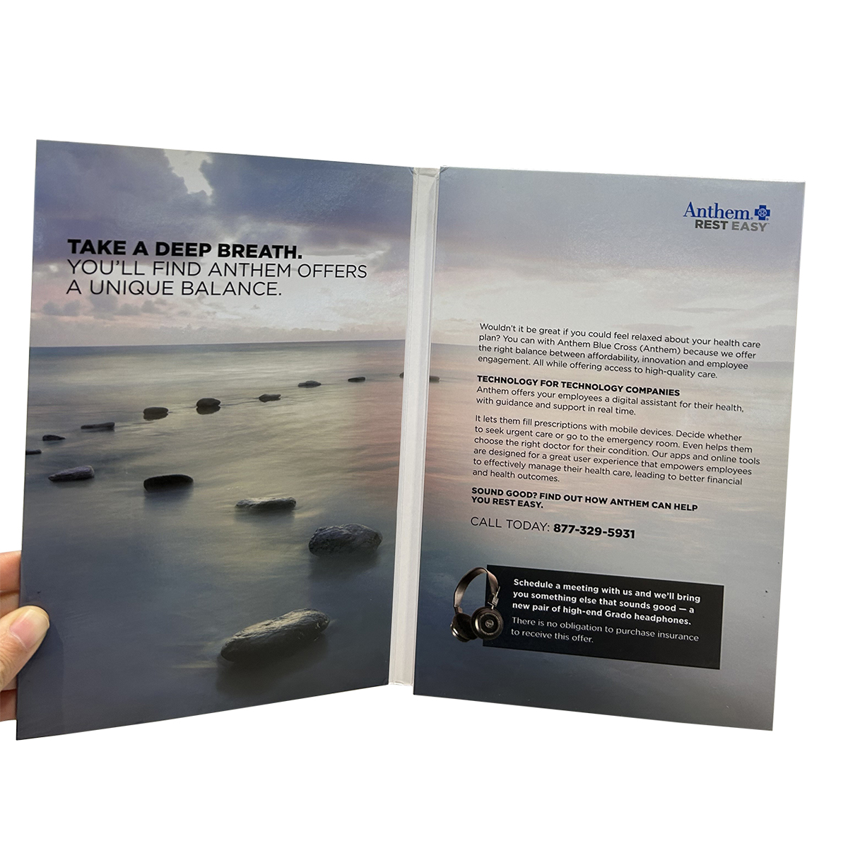 AudioPop Signature Sound Custom Audio Greeting Card & Direct Mailer - Full Color 1