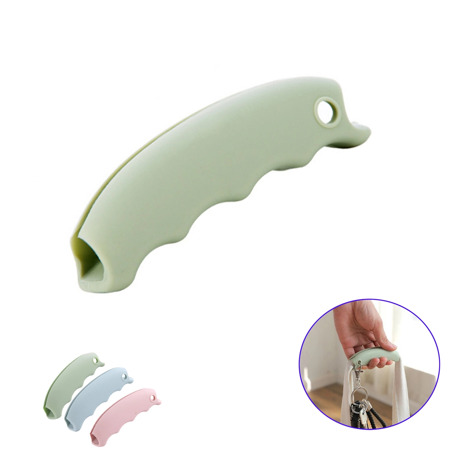 Silicone Shopping Bag Clip Handles 2